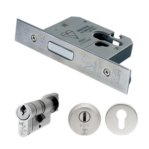 Carlisle Brass Euro Profile BS Cylinder & Thumbturn Deadlock - 64mm