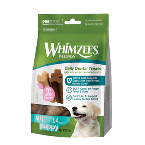WHIMZEES M/L Puppy Dental Treats, 14 Pack