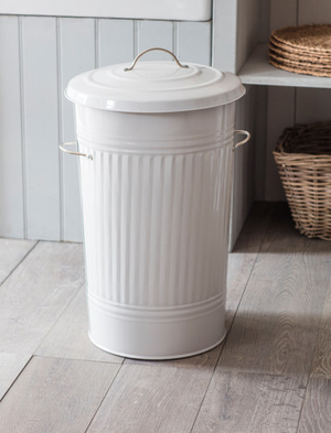 Original Kitchen Bin 46L - Steel, Chalk