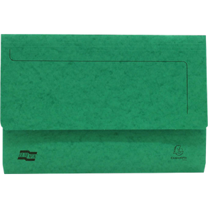 Exacompta Europa Document Wallet A4, Foolscap Mottled Pressboard 265 gsm 35.7 (W) x 0.3 (D) x 24.5 (H) cm Green Pack of 25
