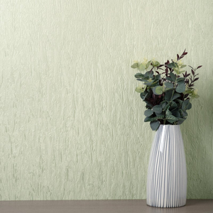 Vymura Bellagio Plain Green Metallic Wallpaper - M95654