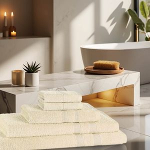 5 Piece 500GSM Towel Bale Set - 2 Face Cloths, 1 Hand Towel, 1 Bath Towel, 1 Bath Sheet