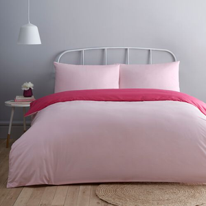 SUPERKING DUVET COVER Luxury Percale Candy/Hot Pink