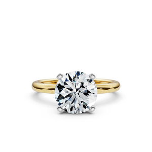 14K Yellow/White Gold Leonor Hidden Accents Lab Grown Diamond Ring (1/10 ct. tw)