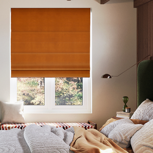 Ultra Luxe Velvet, Rust - Roman Blind