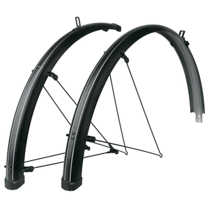 Sks Bluemels Stripes 28 Mudguard: BLACK GREY 45mm