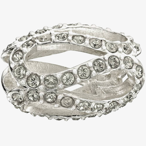 Chamilia Light Grey Glistening Meander Crystal Bead 2083-0406