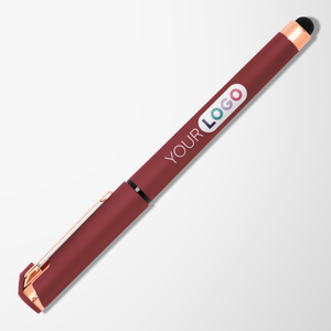 Full Color Hughes Gel Pen with Rose Gold Trim