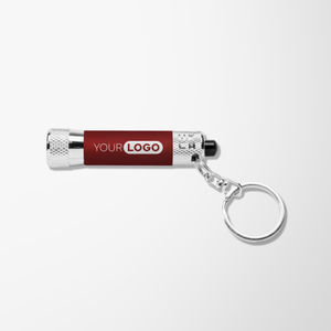 Engraved Soft Touch 3 LED Flashlight Keychain