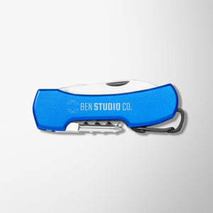 Engraved 5-in-1 Knife with Carabiner Clip