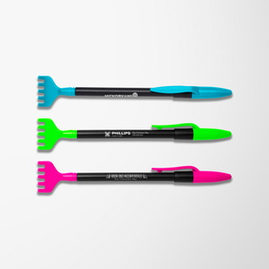 Neon Extending Back Scratcher with Pen