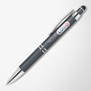 Full Color Mineral Soft Touch Diamond Stylus Pen