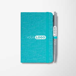 5.6" x 4" Serena Recycled Notebook & Pen Set