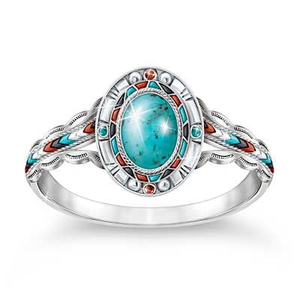 Sacred Sky Turquoise Ring Size 6.5