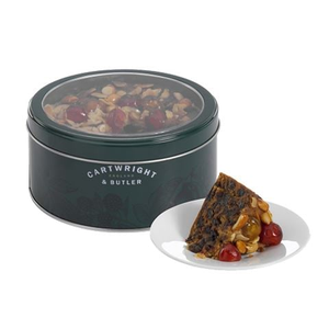 C&B - Round Decorated Jewel Fruit Cake Tin 700g
