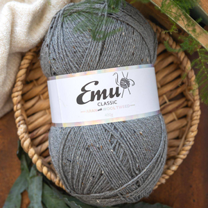 Emu Classic Aran with Wool Tweed 400g - Pebble Tweed (222)