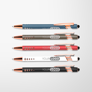Engraved Alpha Stylus Pen with Geometric Design