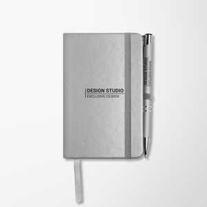 Mineral Soft Touch Note Caddy & Pen Set