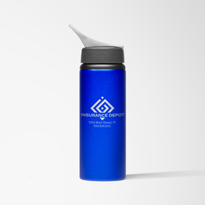 24 oz. Aluminum Posy Water Bottle