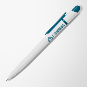 White Sunny Pen with Colored Trim
