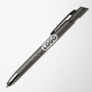 Engraved Mineral Soft Touch Asher Stylus Pen