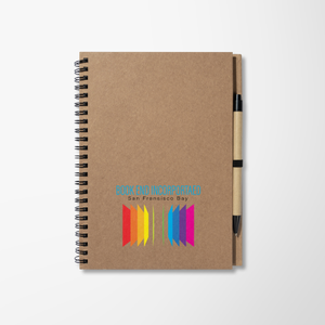 Mara Full Color Recycled Kraft Notebook and Pen