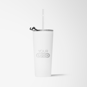 Engraved 21 oz. Ewan Stainless Steel Tumbler with Straw