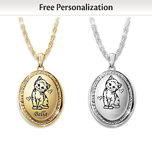 Cats Fill Hearts With Love Personalized Pendant Necklace