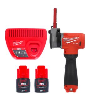 Milwaukee M12FBFL10 12V Cordless FUEL 10mm Band File With 2 x 2.0Ah Batteries & Charger