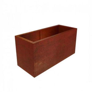 Hones - Corten Steel Rectangular Trough - 2000 x 400 x 500 (H)mm