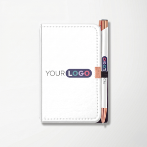 Full Color Note Caddy & Rose Gold Paragon Pen Set