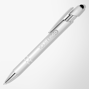 Engraved Mineral Alpha Soft Touch Stylus Pen