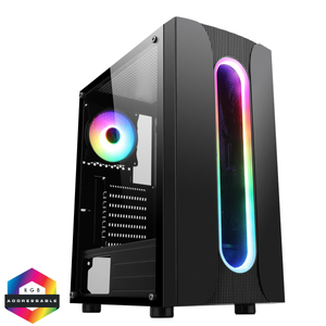 CiT Sauron ARGB PC ATX Gaming Case 1 x 120mm ARGB Fan Included