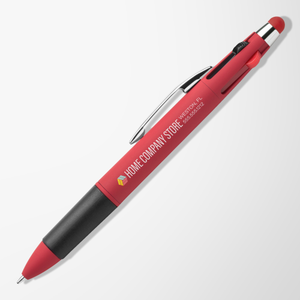 Britebrand™ Soft Touch Lucina 4-Ink Stylus Pen