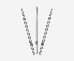 Target Darts Swiss GRD Silver 35mm Dart Points Set (Pack of 3) - Exclusively for Swiss Point compati