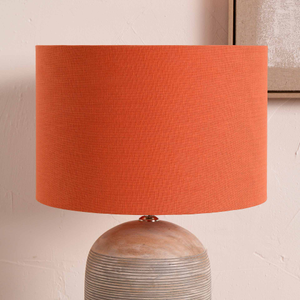 Basilan Cinnamon Self Lined Cylinder Lampshade