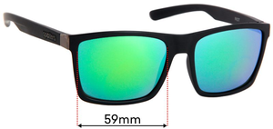 Sunglass Fix Replacement Lenses for Spotters Riot - 59mm Wide