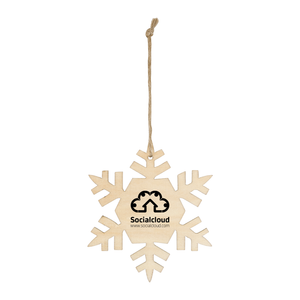 Wood Snowflake Ornament