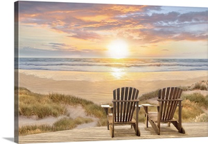 Chairs By The Beach