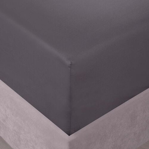 DOUBLE FITTED SHEET 200 Threadcount Cotton Grey