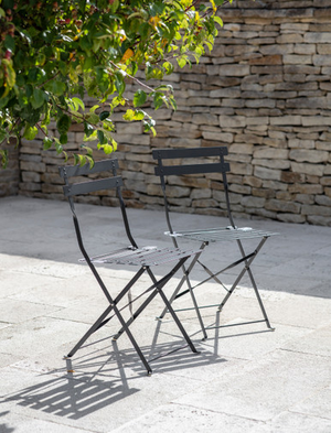 Rive Droite Bistro Chairs - Steel, Carbon, Set of 2