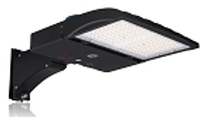 150W NextGen IV Series - LED Parking Lot Light | With Photocell, 22,500 Lumen, Color Selectable 30K/40K/50K, Arm Mount, Black