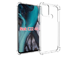 Gel Case with Bumper Edges for Nokia C22 - Clear