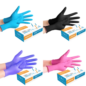Nitrile Gloves Powder Free - 100 - Pink S