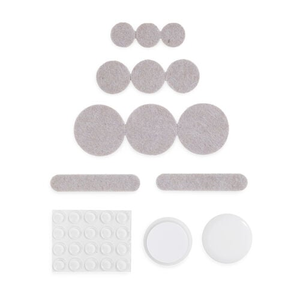 Heavy Duty Felt Sliders & Bumpers 214 Pack - Beige