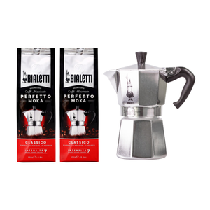 Zestaw kawiarka Moka Express 4tz + 2x kawa Bialetti 