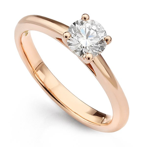 Nyla Four-Claw Diamond Solitaire with Open Shoulders