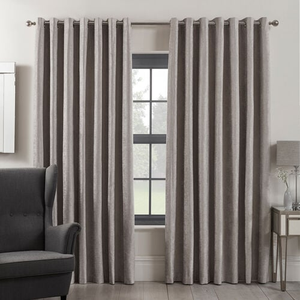 BLACKOUT & THERMAL TEXTURED SILVER 132x90 Curtain