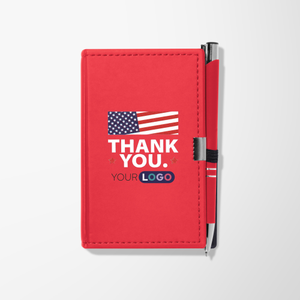 Full Color Patriotic "Thank You" Note Caddy & Pen