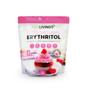 100% Natural Powdered Erythritol - Zero Calorie Icing Sugar (NKD Living) 1kg